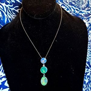 Swarovski crystal long to short adjustable necklace.